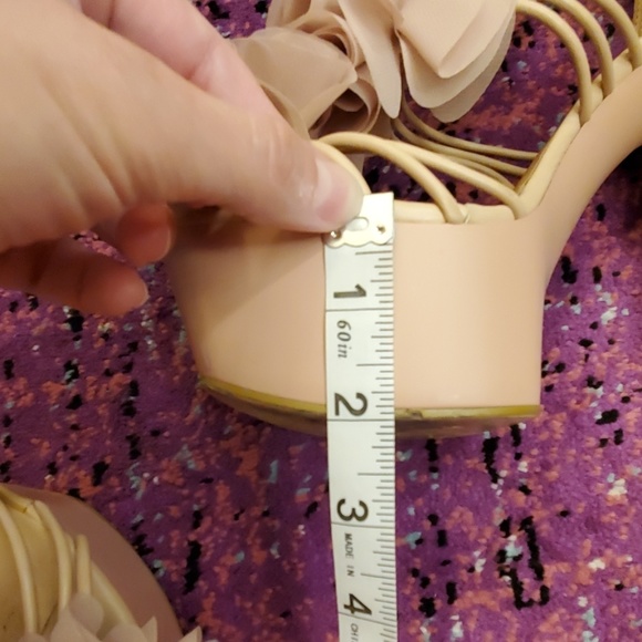 Penny loves Kenny Nude flower strappy heels - Picture 5 of 7